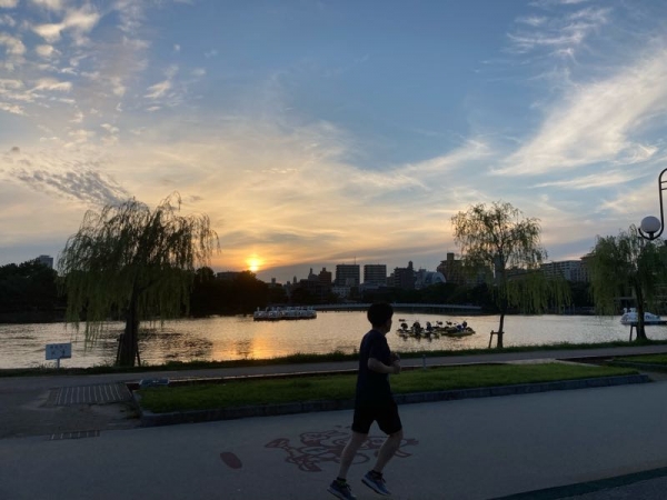 大濠公園夕景